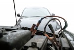car safety, jumpstarting car, battery jump start